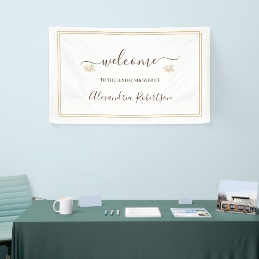 Pampa Grass Bridal Wedding Shower Welkom Spandoek (Beurs)