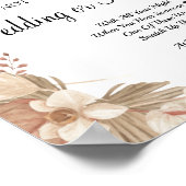 Pampa Grass Clothespin vrijgezellenfeest game sign Poster (Hoek)