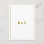 Pampa Grass Floral Wedding Details Card Informatiekaartje (Achterkant)