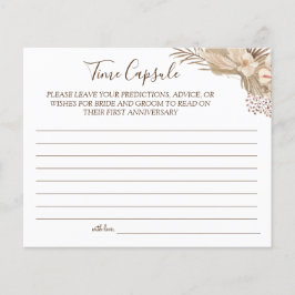 Pampa Grass Time Capsule bruiloft Flyer