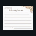 Pampa Grass Wedding Advice Card Shower Flyer<br><div class="desc">Voeg uw informatie en voor verdere aanpassing toe,  klik de verbinding "klik om verder aan te passen". ~ Controleer het collectie voor overeenkomende games,  uitnodigingen,  borden en meer ~</div>