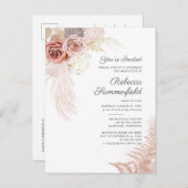 Pampagras Afstuderen 2025 Uitnodiging Briefkaart (Voorkant / Achterkant)