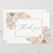 Pampagras Bedankkaart (Voorkant / Achterkant)