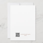 Pampagras Boho Bloemachtige Bruidsdouche QR-code Kaart (Achterkant)