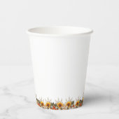 Pampagras Boho Bruidsfeest Brunch met bubbels Papieren Bekers (Achterkant)