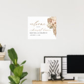 Pampagras Boho Oefendiner Welkomstbord Poster (Thuiskantoor)