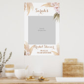 Pampagras Bruidsfeest Foto Prop Poster (Keuken)