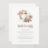 Pampagras Bruidssluiting Theepartij Kaart (Voorkant / Achterkant)