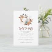 Pampagras Bruidssluiting Theepartij Kaart (Staand voorkant)