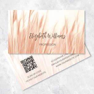 Pampagras Foto   QR-code visitekaartje