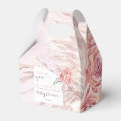 pampagras | Pink Roses-Baby shower Bedankdoosjes (Achterkant)