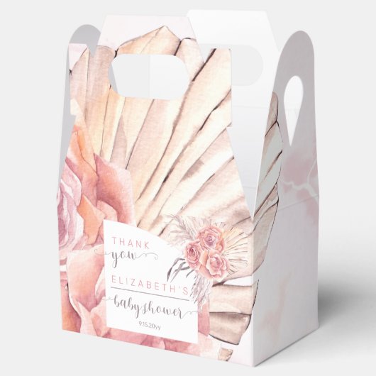 pampagras | Pink Roses-Baby shower Bedankdoosjes (Geopend)