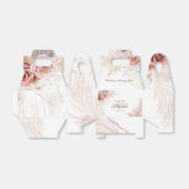 Pampagras Terracotta Palmen Bruidsdiner Bedankdoosjes (Uitgevouwen)