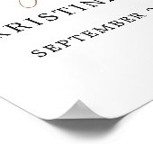 Pampagras verlovingsfeest welkomstbord poster (Hoek)