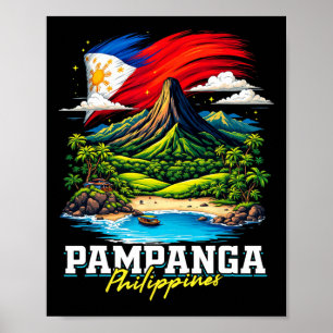 Pampanga Filipijnen Souvenir Filipijnse Vlag Poster