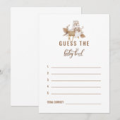 Pampas Baby shower raadt Baby antwoord II Kaart (Voorkant / Achterkant)