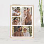Pampas Beige Aardse Bloem Emerald Groen Huwelijk (Achterkant)