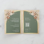 Pampas Beige Aardse Bloem Sage Groene Trouw (Binnen)