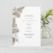 Pampas beige Beide stellen ouders bruiloft II in Kaart (Staand voorkant)