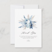 Pampas bloemendoop bedankje kaart (Voorkant)