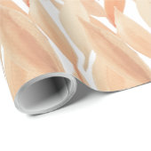 Pampas Blush Foliage Waterverf Pastel Tones Cadeaupapier (Rol Hoek)