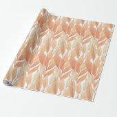 Pampas Blush Foliage Waterverf Pastel Tones Cadeaupapier (Uitgerold)