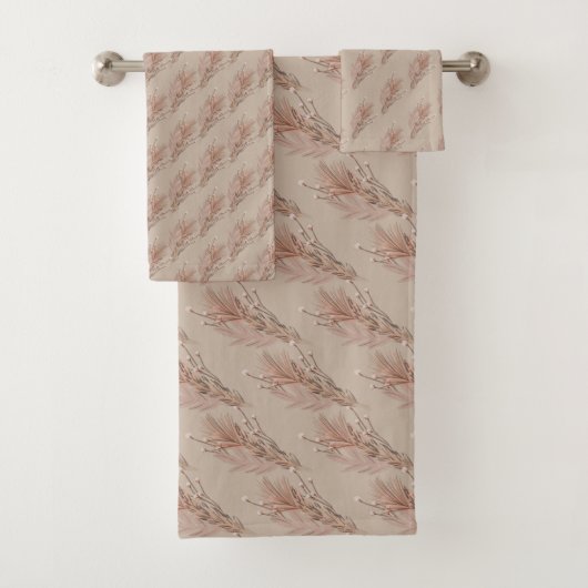 Pampas Boheemse Aardetone Bruin Bad Handdoek (Insitu)