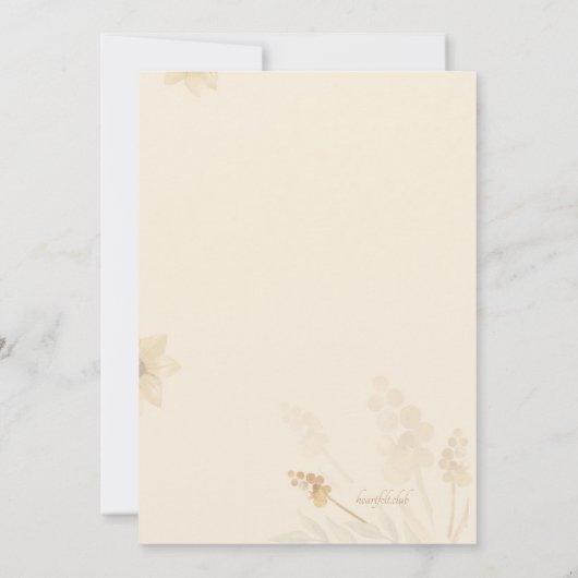 Pampas Boho bewaart de datum aankondiging (Achterkant)