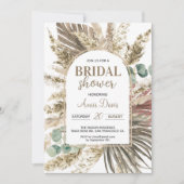 Pampas Boho Brida douche Kaart (Voorkant)