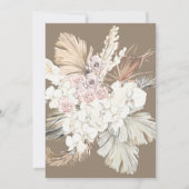 Pampas Boho Desert Wedding Vrijgezellenfeest Kaart (Achterkant)