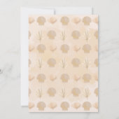 Pampas Boho Palm Ocean Wedding Kaart (Achterkant)