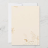 Pampas Boho Save the Date Aankondiging (Achterkant)