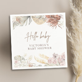 Pampas Boho Stijlvolle Baby showers cocktail Servet