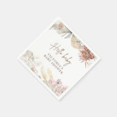 Pampas Boho Stijlvolle Baby showers cocktail Servet (Hoek)