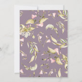 Pampas Boho Wildflower Garden Hallo Baby shower Kaart (Achterkant)