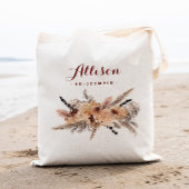 Pampas bruidsmeisje trouwtas tote bag