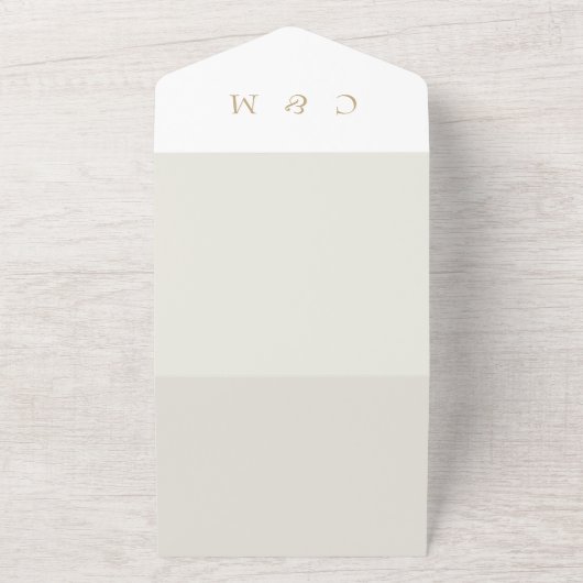 Pampas Dried Flowers No Parents Wedding All In One Uitnodiging (Buitenkant)