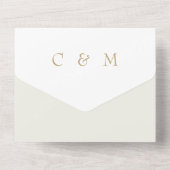 Pampas Dried Flowers No Parents Wedding All In One Uitnodiging (Achterkant)