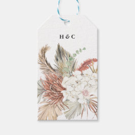 Pampas Dried Grass Floral Corporate Cadeaulabel
