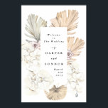 Pampas Dried Grass Tropical Wedding Welcome Poster<br><div class="desc">Pampas droogde gras Tropisch Oerwoud Floral Wedding Sign,  Wedding Poster. #pampasgras #junglebruiloft #jungleuitnodiging #coralbruilbruilbruiloft #wigdingmenu #woestijtwedding #lasvegasbruiloft #terracottabruilbruiloft #peachbruiloft #pampasweddenmenu #pampas #terracotta #koraal #peach #naturalbruiloft #driedpampas #wabisabibruil##naturebruil######Nbruil#Nbruil#########Nbruil######Nbruil##########Nbruil######################Nig##############################################wabisabibruil#################################N</div>