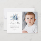 Pampas eerste communie foto dank je kaart (Voorkant)