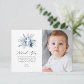 Pampas eerste communie foto dank je kaart (Staand voorkant)