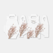 Pampas en katoenachtig Plant botanisch huwelijk Bedankdoosjes (Uitgevouwen)