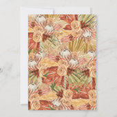 Pampas Floral Herfst Baby shower Kaart (Achterkant)