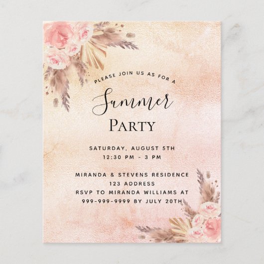 Pampa's floral zomerfeest (Voorkant)