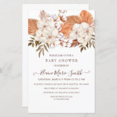 Pampas Genderneutraal Baby shower Uitnodigen (Voorkant / Achterkant)