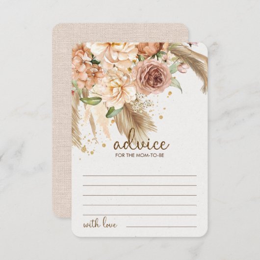 Pampas gras Advies voor ouders van moeder Omheinin Informatiekaartje (Voorkant / Achterkant)