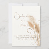 Pampas gras Baby shower Kaart (Voorkant)