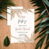 Pampas Gras Baby Shower Uitnodiging | Neutraal Boh