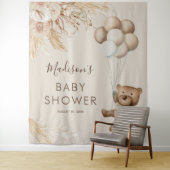 Pampas Gras Beer Baby Shower Wandkleed (In situ)